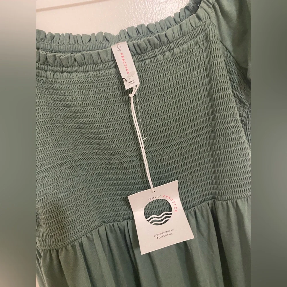 Daily Practice By Anthropologie Tiered Maxi Dress In Green - Picture 4 of 7